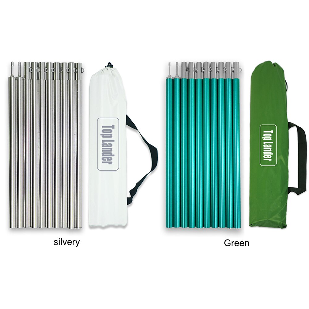 Cheap Goat Tents 10pcs Outdoor Camping Tent Awning Pole Aluminum Adjustable Canopy Support Rod Aluminum Alloy Support Rod Stick Tent Accessories   